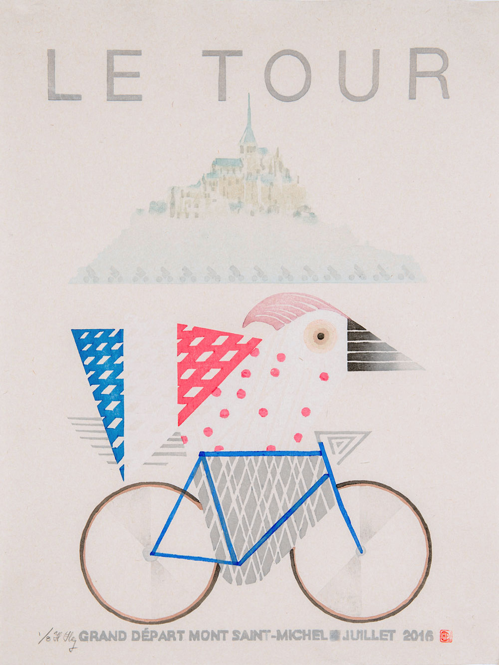 Full image of artwork Tour de France 2016 - Le Maillot à Pois