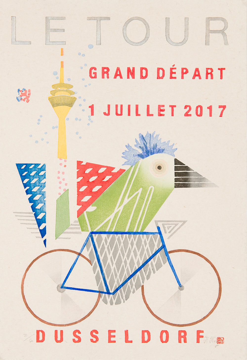 Full image of artwork Tour de France 2017 - Le Maillot Vert